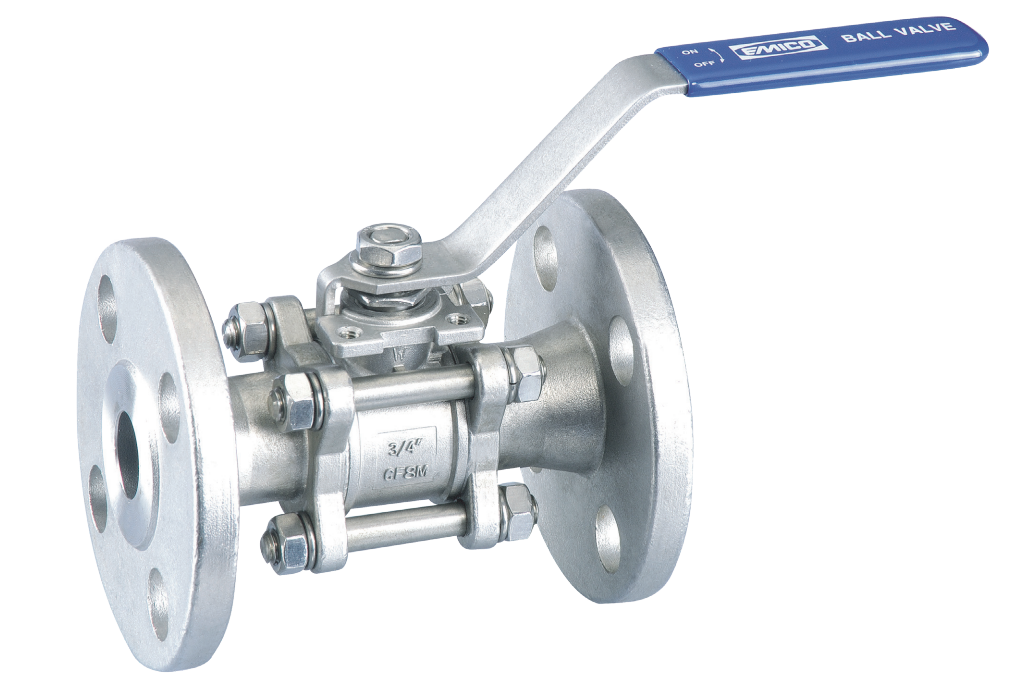 3-PC Flanged End Ball Valve